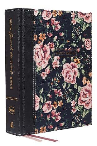 NKJV, Journal the Word Bible: Reflect, Journal or Create Art Next to Your Favorite Verses (Cloth over Board, Blue Floral, Red Letter, Comfort Print): Reflect, Journal, or Create Art Next to Your Favorite Verses