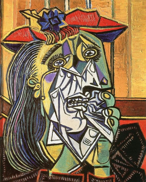 Woman Weeping- Picasso - Canvas OR Print Wall Art