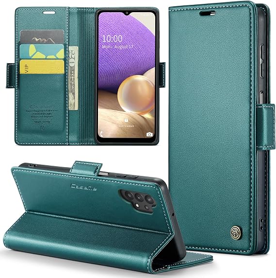 Samsung Galaxy A32 5G Wallet Case with [RFID Blocking],Green