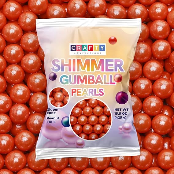 Shimmer Gumballs for Gumball Machine - 0.62" (16mm) Fruit Gum Balls - 15 OZ