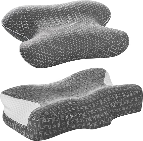 Elviros Portable CPAP Pillow for Side & Back Sleepers - Cervical Neck Pillow with Adjustable Height
