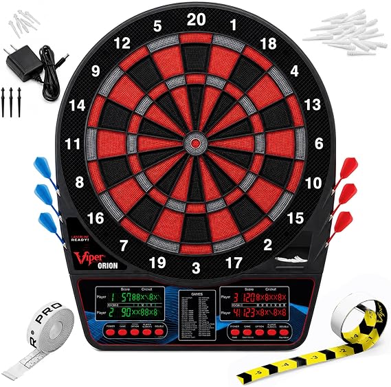 Viper Orion Electronic Dart Board, 15.5 Inch Soft Tip for Adults