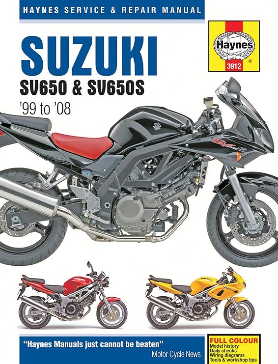 Haynes Suzuki SV650 and S Manual M3912