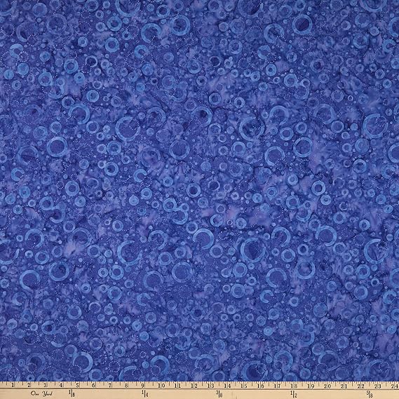 Wilmington Batiks Floating Circles Purple, Fabric by The Yard