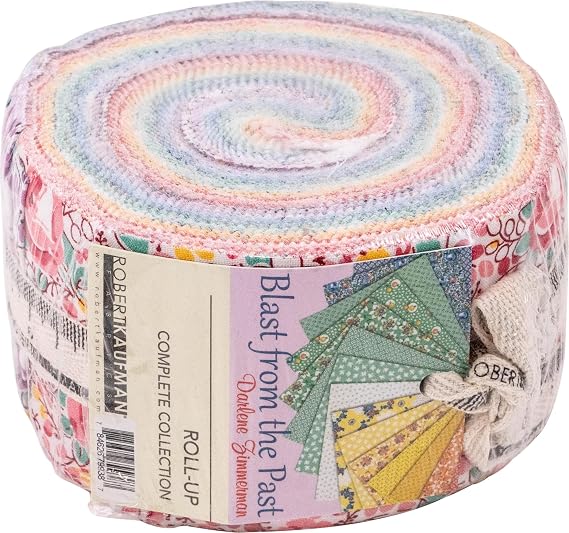 Darlene Zimmerman Blast from the Past Roll Up 40 2.5-inch Strips Robert Kaufman RU-1293-40