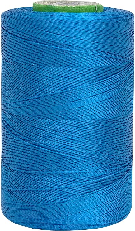 Telephone Threads Machine Art Silk Yarn 680 Mtr 2 Ply Teal Blue Thread Embroidery Pack of 10 Pieces