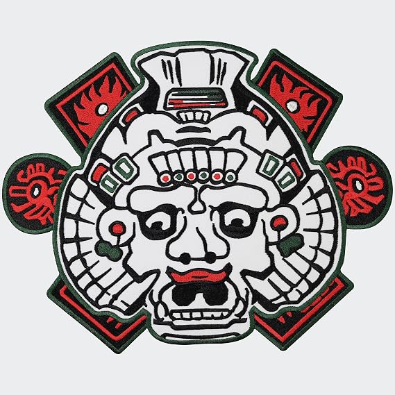 Centerpatch Maya Head Biker Iron on Patch Badge L