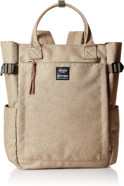 Anello AT-C1225 2-Way Tote Backpack, Large Capacity, A4 POST, beige, F
