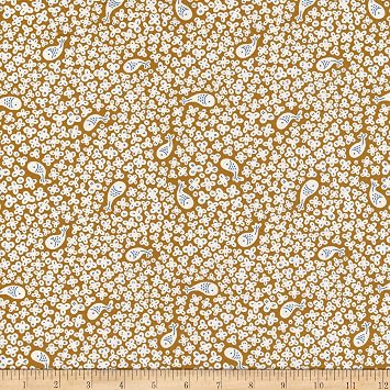 FIGO Kingyo Goldfish Gold Fabric By The Yard