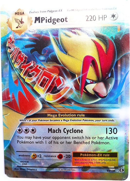 Pokemon - Mega-Pidgeot-EX (65/108) - XY Evolutions - Holo